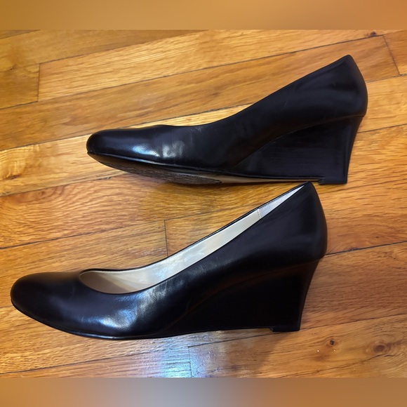 2.25” leather black heels